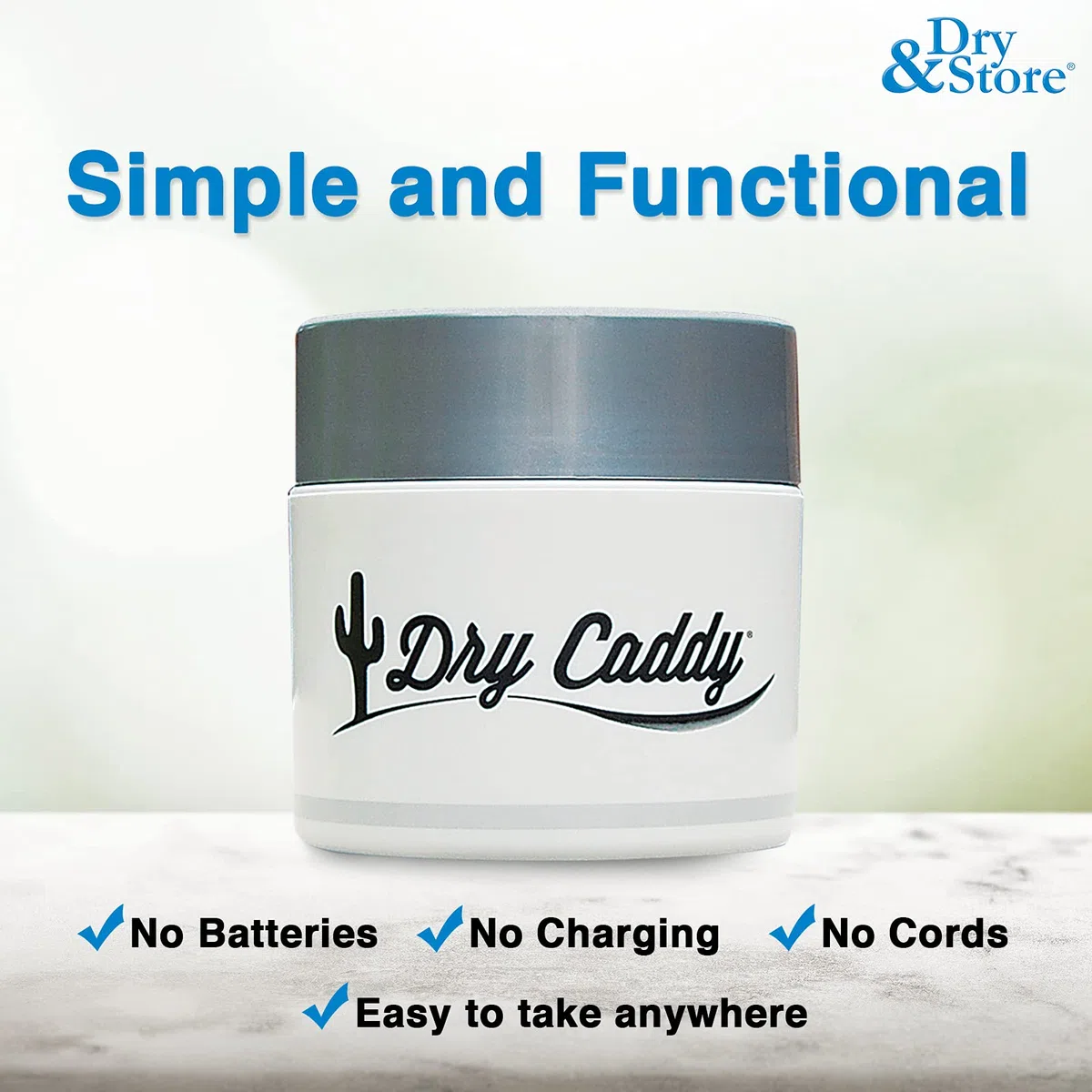 Dry Caddy Dry Aid Kit for Hearing Aids and Other Instruments by Dry and Store