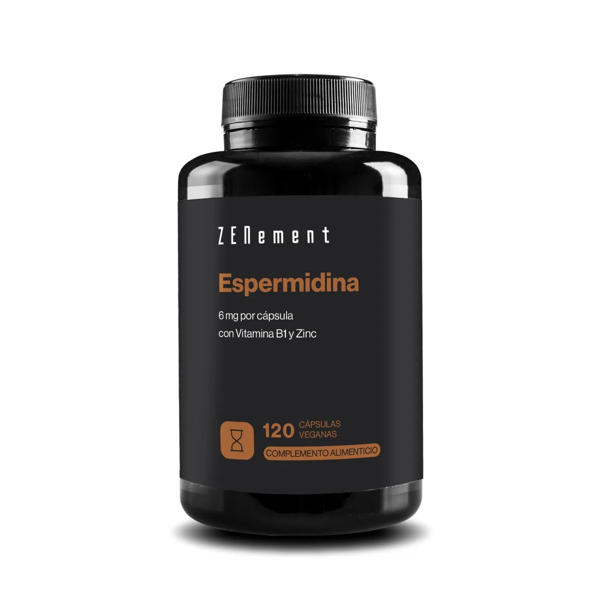 Espermidina - 6 mg por Cápsula con Vitamina B1 y Zinc - Alta dosis - 120 Cápsulas Veganas - Extracto 100% Natural de Germen de Trigo - Sin Aditivos, Sin OGM - Zenement