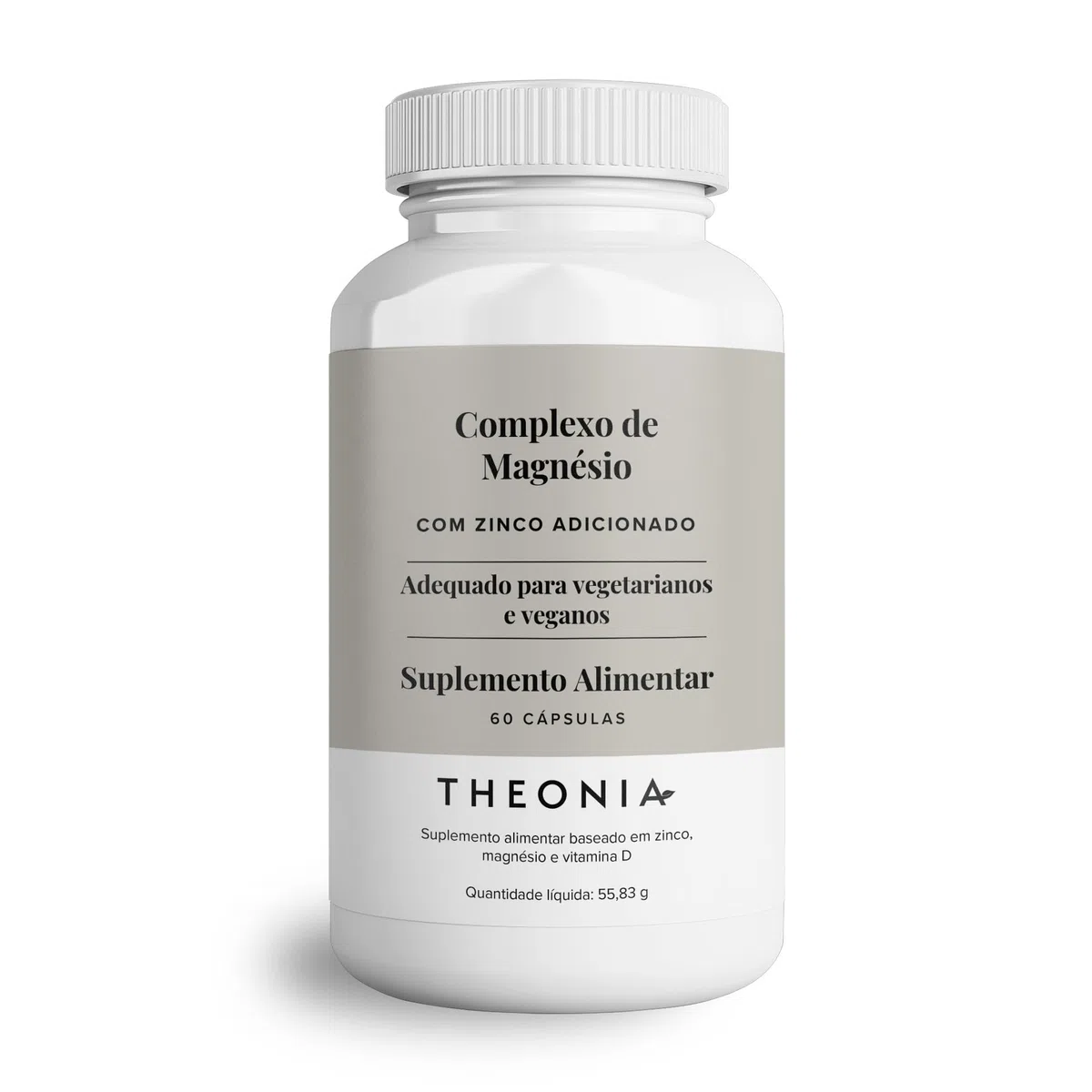 Complejo de magnesio Theonia de alta concentración - Salud muscular y ósea, función nerviosa y ayuda energética - 60 cápsulas, sin OMG, apto para vegetarianos
