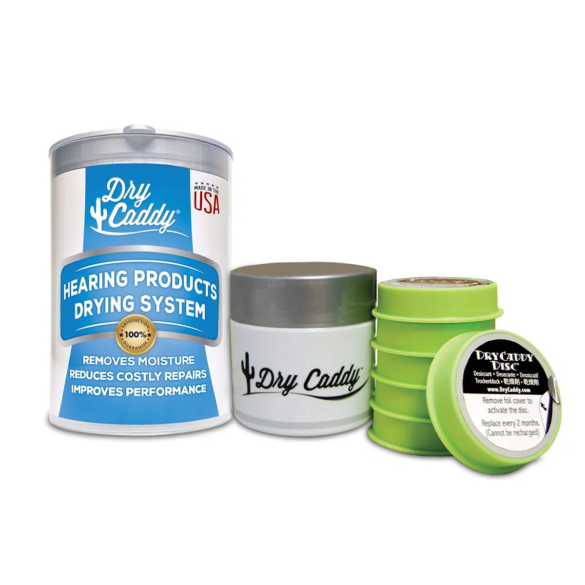 Dry Caddy Dry Aid Kit for Hearing Aids and Other Instruments by Dry and Store