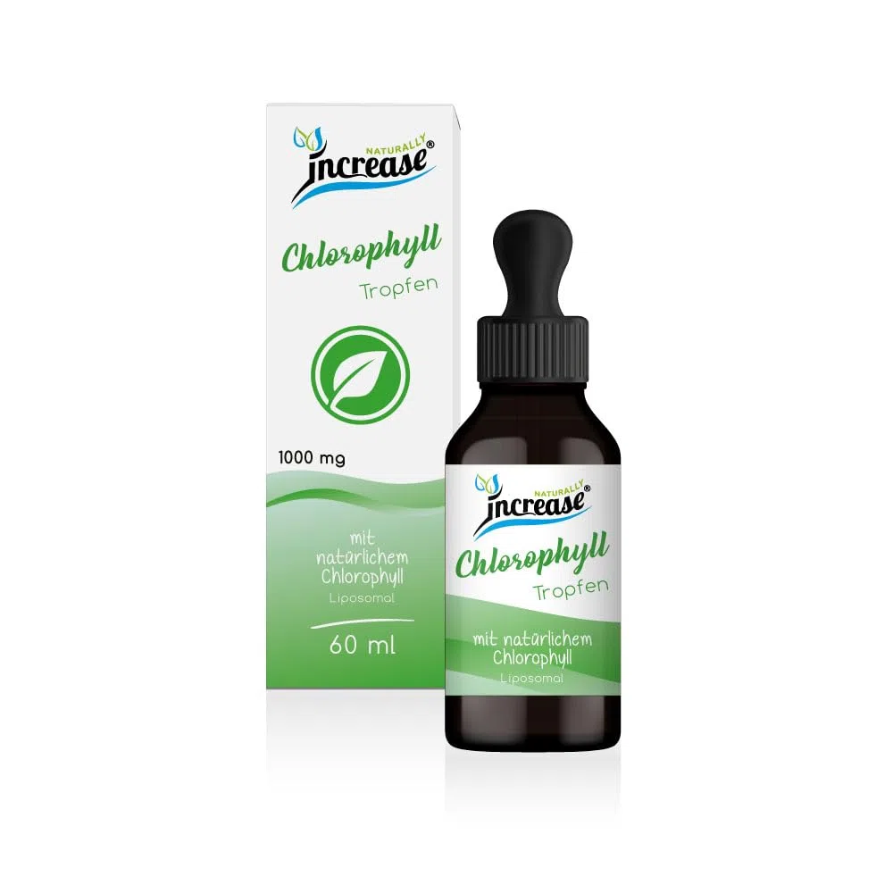 Gotas de clorofila liposomal en dosis altas - (30.000mg de clorofila por paquete) 1000mg de clorofila por dosis diaria - Aceite MCT - Alta biodisponibilidad