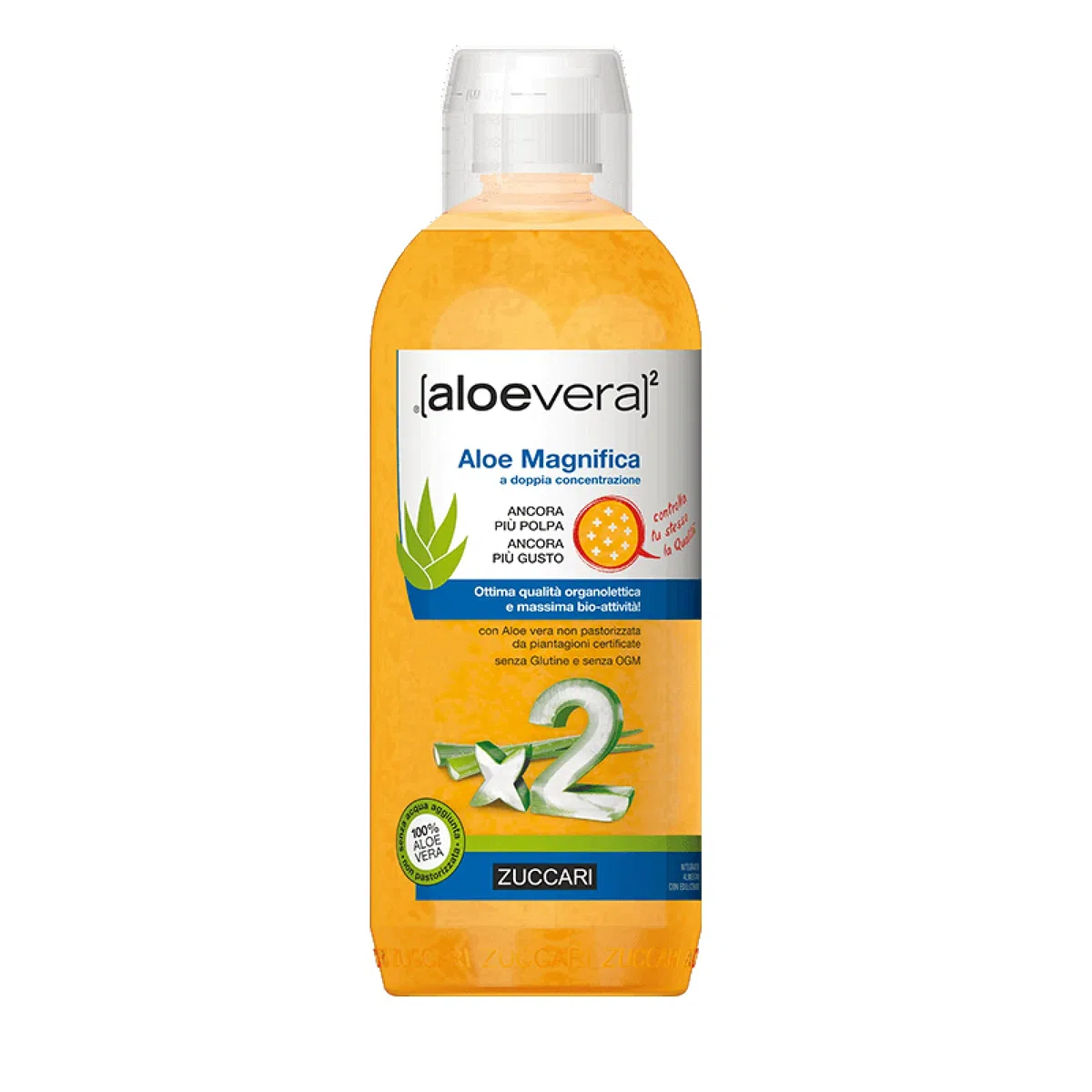 Zuccari Aloe Vera2 Zumo puro Aloe Magnifica doble concentrado 3 x 1000 ml