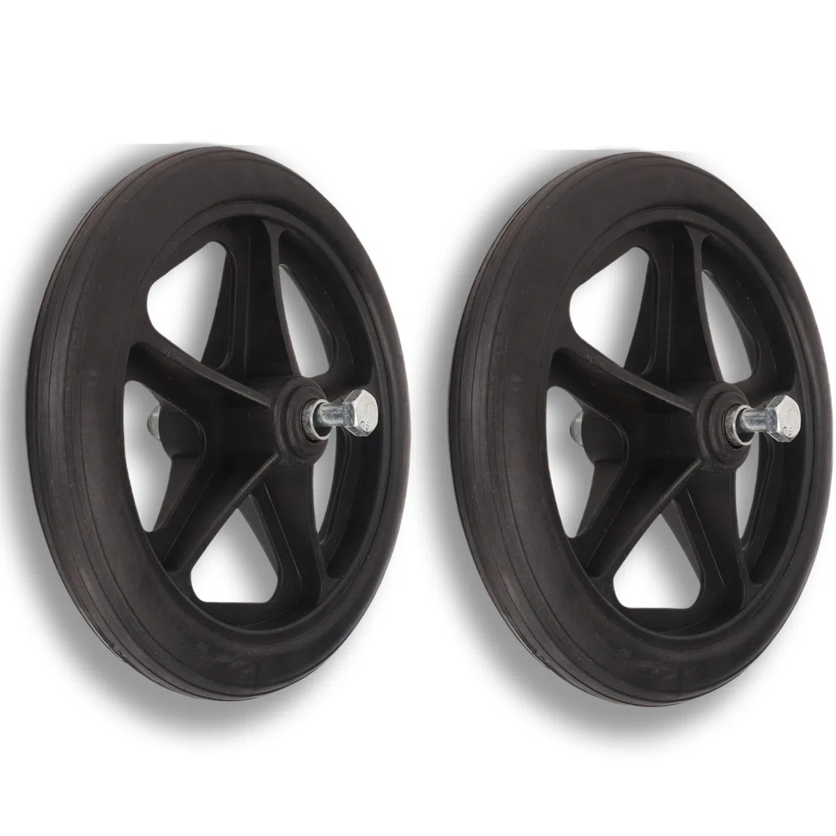 Reemplazo de Rueda de Silla de Ruedas, 2 Piezas de Rueda de Silla de Ruedas de 7 Pulgadas, Reemplazo de Rueda de Goma, Accesorios de Repuesto para Ruedas de Andador