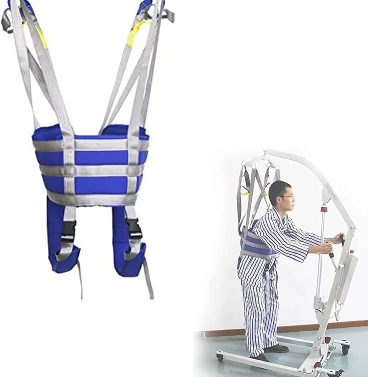 DaoGeSir Arnés De Elevación para Inodoro, Paciente Honda Levantador Grúa Ayudas para Caminar De Pie Cinturón De Transferencia De Pacientes Entrenador Marcha De Rehabilitación para Ancianos (Size : L)